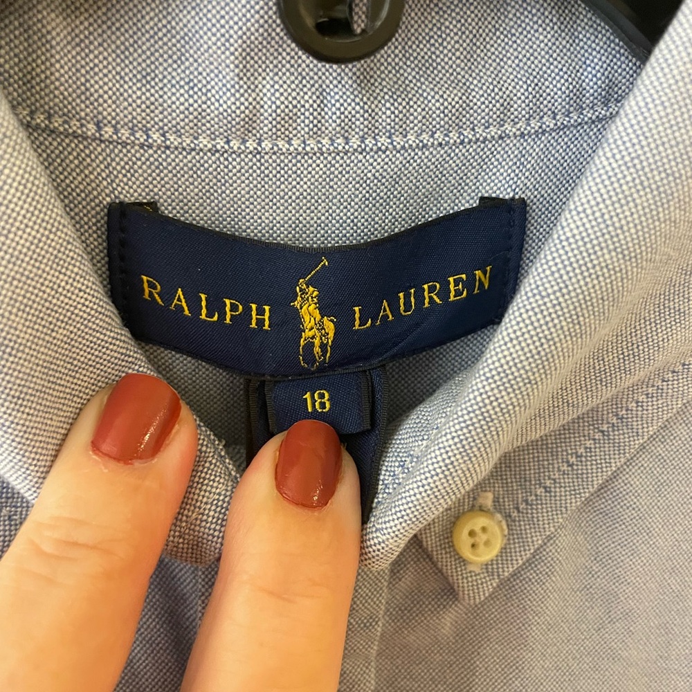 Ralph Lauren Light Blue Oxford Shirt - Picture 4 of 5